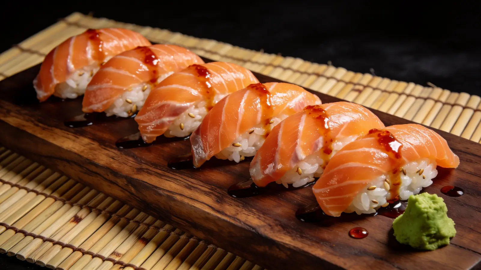 Variedad de sushi y platos Tsuki