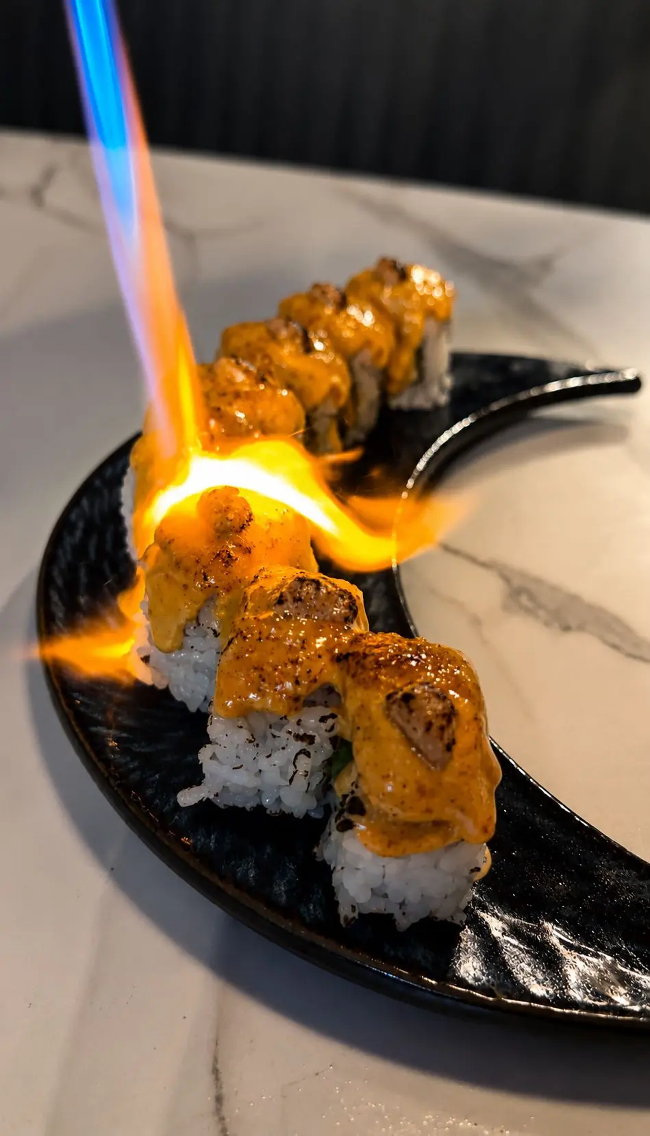 Concepto de sushi moderno